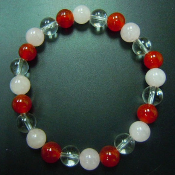 Red Agate+Rose Qz+Crystal